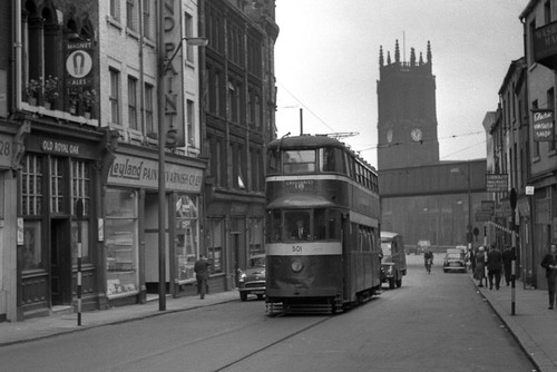 Leeds corporation tramcar 501 - corporation,