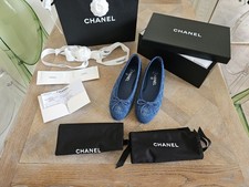 Chanel Denim Ballerinas Size