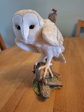 Country Artists Barn Owl On Cartwheel CA00239 Figurine Ornament Boxed