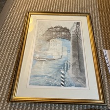 Framed Anton Krajnc Lithograph