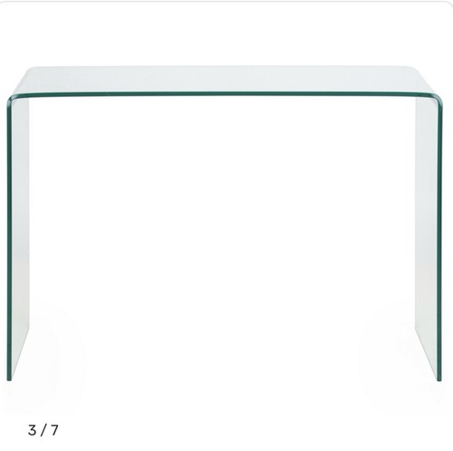 Glass office desk table - glass,