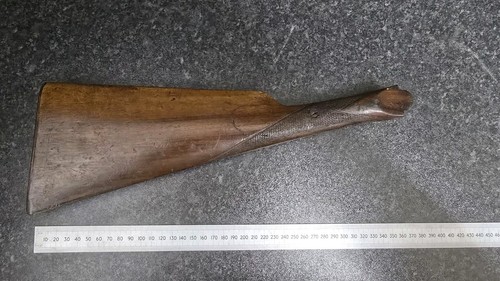 Old gun stock - old,