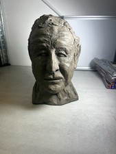 Terracotta Clay Man Head Bust