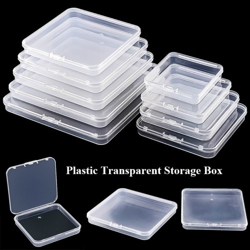 Square plastic storage box - plastic,