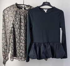 M&S Women's Black Bubble Hem