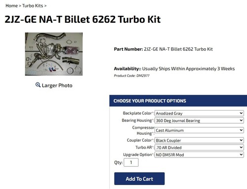2jz billet 6262 turbo - na-t,