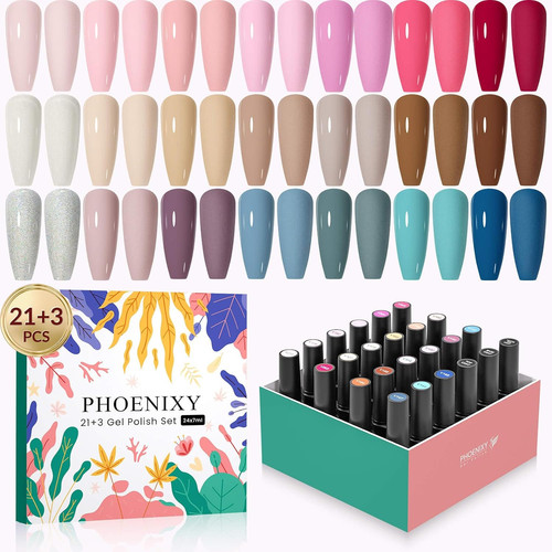 Gel nail polish 24pcs - nail,