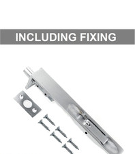 Heavy duty polished chrome flush bolt 150 mm 6" slide door bolt latch lock conce