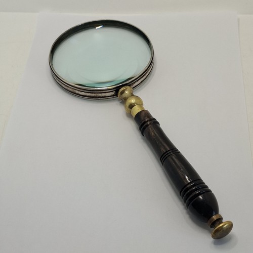 Large magnifying glass - magnifying, silver