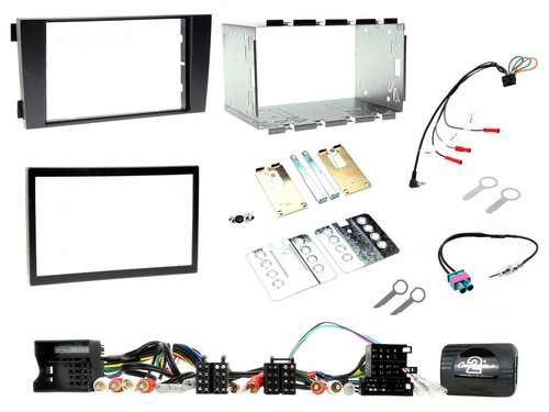 Double din fascia steering - double,