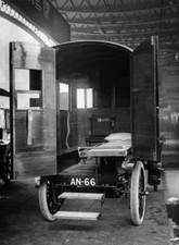 View of the inside of a police