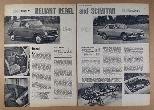 1965 reliant rebel - &, scimitar