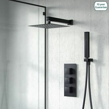 Matte Black Square Shower Head