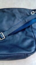 Extra Large Leather Blue Slouch Bag