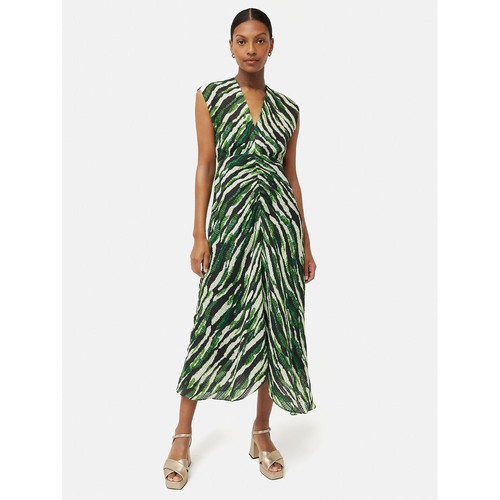 Jigsaw wrap midi dress - dress, uk16
