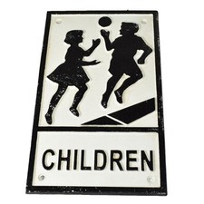 "Children" Playing Cast Iron