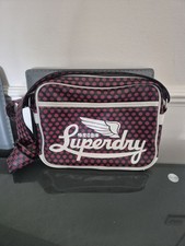 SUPERDRY ICARUS MINI ALUMNI BAG POLKA RED/BLACK FINISH