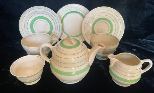 Clarice cliff green gold - cliff,