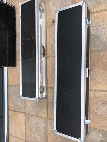 Large aluminium flight case - aluminium,