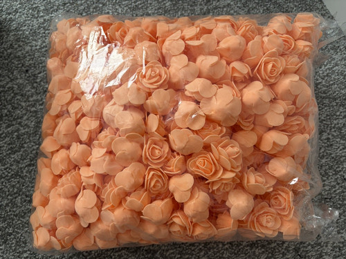 Artificial foam roses orange - roses~,