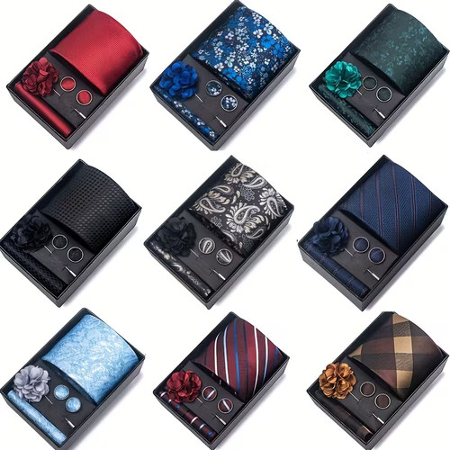 Men floral tie set 4pc - men's,