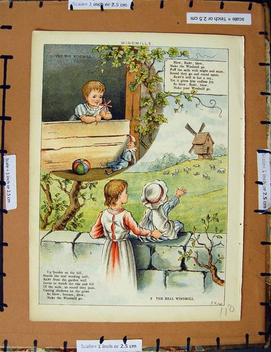 Original old vintage print - original,