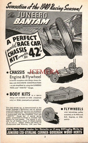 Juneero bantam model race car - bantam,