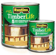 Shed and Fence Exterior Timber Treatment Various Shades Rustins Timberlife 1L 5L