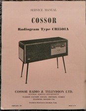 Cossor Radiogram Record Player CR1501A Service manual