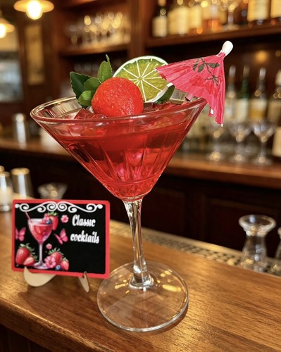Fake artificial cocktail - fake, drink