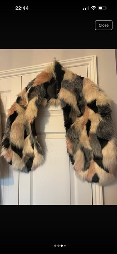 Asos multi coloured faux - asos, fur