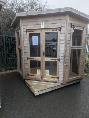 Corner pent studio summerhouse - corner,