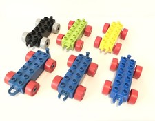 Lego Duplo 6x Train Bases Car Vehicle Base Carriage Wheels Train Bundle