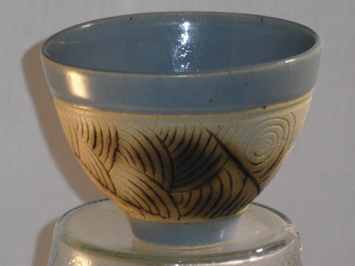 Small studio pottery - studio, carved
