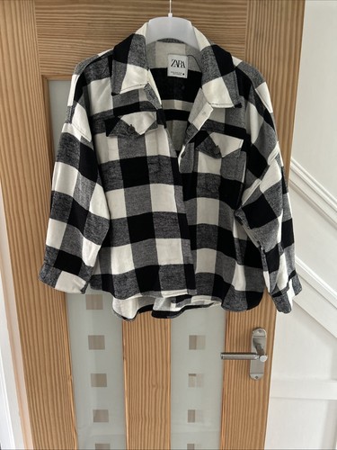 Zara black and - white, checked