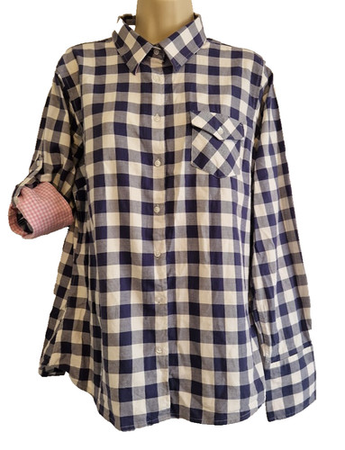 Ryedale check shirt blue - ryedale,
