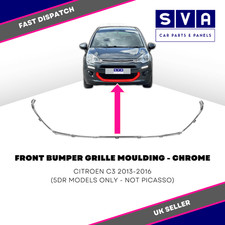 Citroen C3 2013-2016 Front Bumper Grille Moulding Chrome 5Dr Insurance Approved