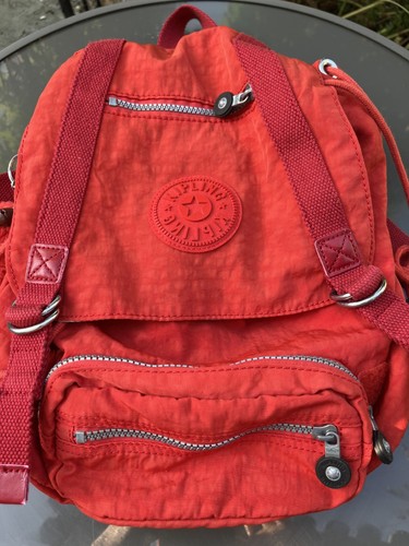 Kipling red backpack medium - kipling,