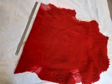Sheepskin Hide Bright Red