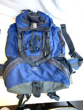 Karrimor Panther Rucksack Self Adjust Supercool Backpack 65L Blue & Grey
