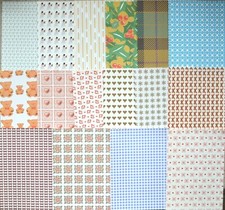 16 Asst A6 Sheets of Patterned