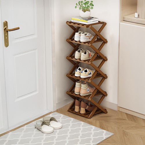 Tier bamboo shoe rack - tier,
