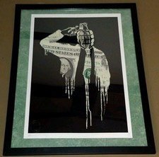 DEATH NYC ltd ed signed framed
