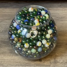 Vintage mixed glass marbles - vintage,