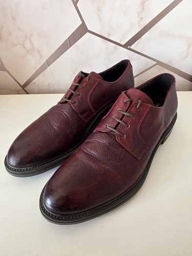 Mens burgundy leather - , derby
