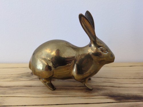 Vintage brass rabbit hare - vintage,