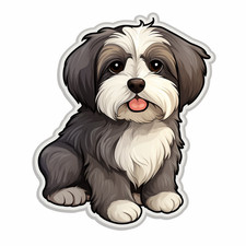 Havanese Car Sticker Dog