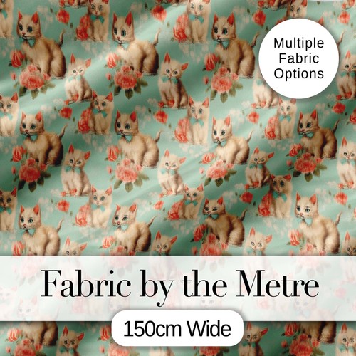 Vintage style cream kitten - style,