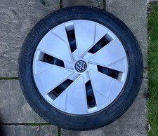 1x VW ID3 18”Steel Wheel Bridgestone Tyres 4mm 215/55R1895T Hub Caps Volkswagen 