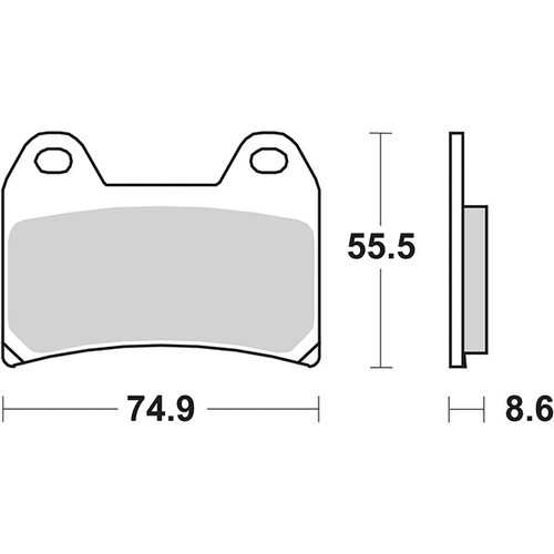 Brake pad set - brake, 706rst